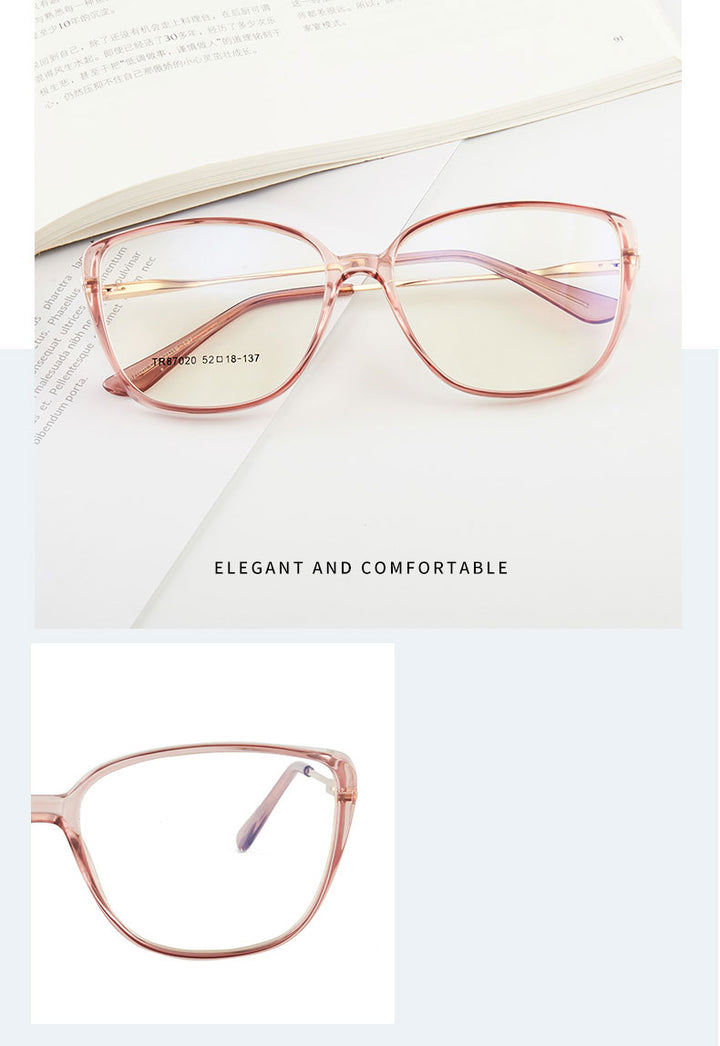 Hotony Women's Full Rim TR 90 Resin Cat Eye Frame Eyeglasses 7020 Full Rim Hotony