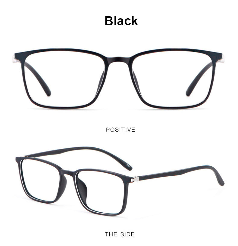 Hotony Unisex Full Rim Square TR 90 Resin Frame Eyeglasses 6633 Full Rim Hotony