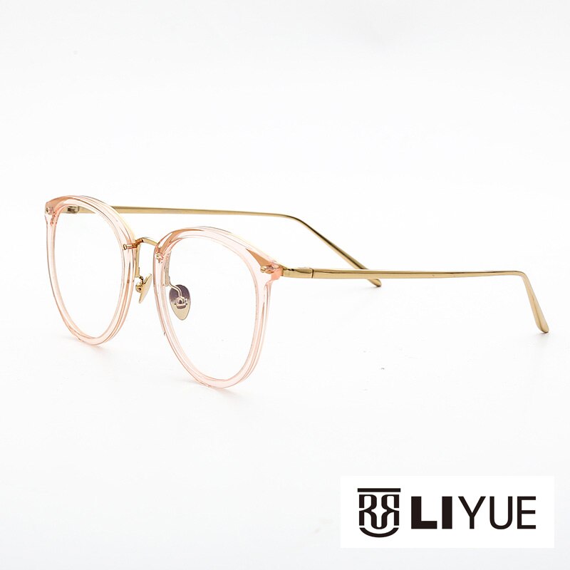 Oveliness Unisex Full Rim Round Alloy Acetate Eyeglasses 251 Full Rim Oveliness
