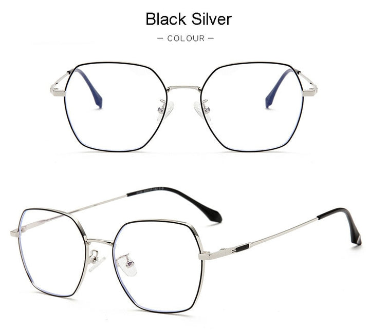 Hotochki Unisex Full Rim Alloy Frame Spring Hinge Eyeglasses 9339 Full Rim Hotochki