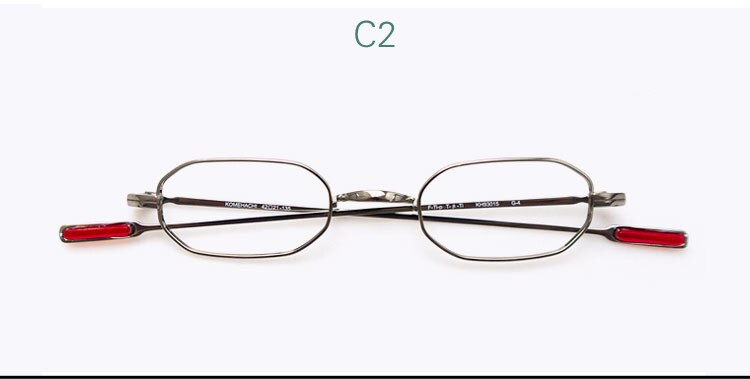 Yujo Unisex Full Rim Titanium Irregular Polygon Reading Glasses Y042 Reading Glasses Yujo China 0 C2