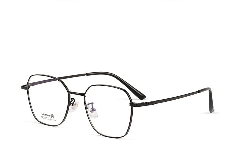 Hotochki Unisex Full Rim Polygon Memory Alloy Frame Eyeglasses 68013 Full Rim Hotochki
