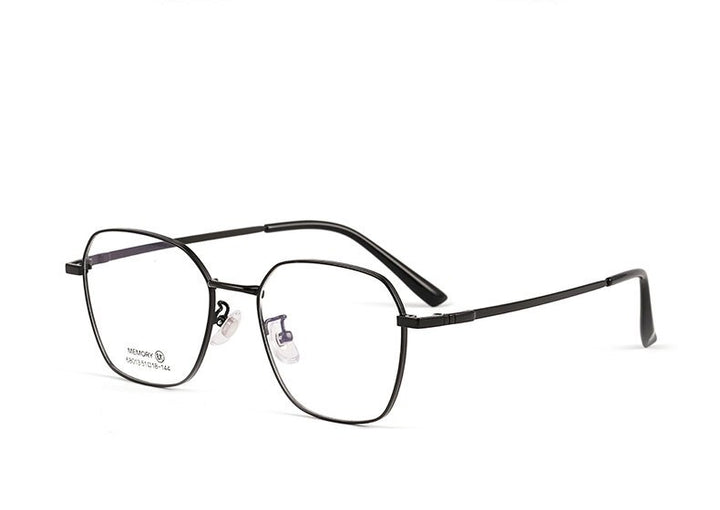 Hotochki Unisex Full Rim Polygon Memory Alloy Frame Eyeglasses 68013 Full Rim Hotochki