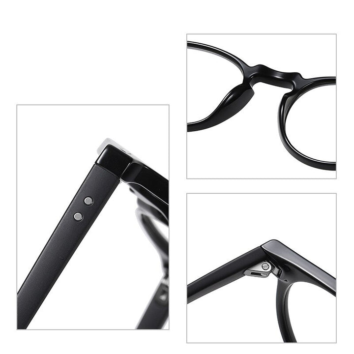 Reven Jate Unisex Full Rim Round Tr 90 Eyeglasses 3512 Full Rim Reven Jate