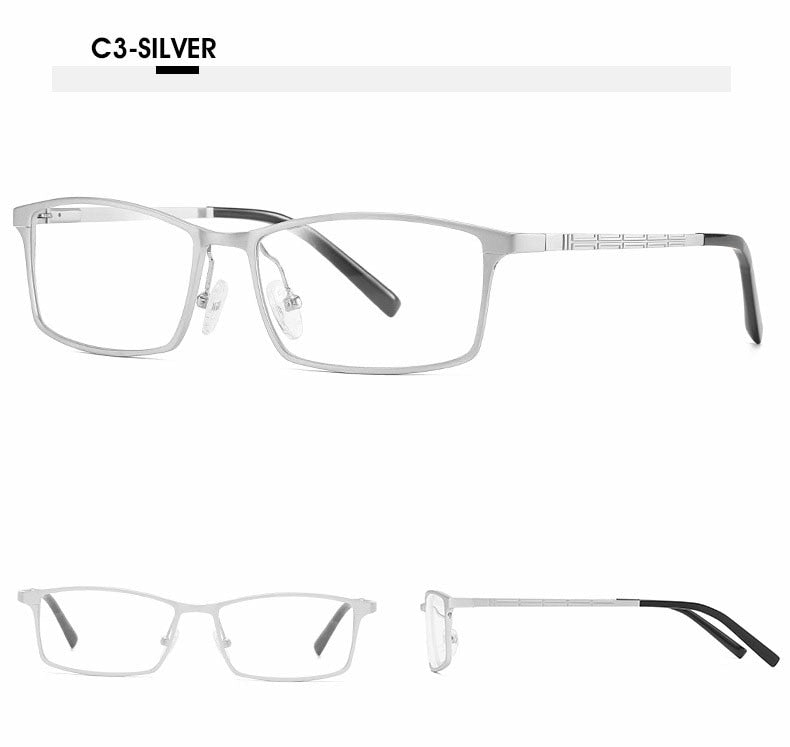 Hotochki Unisex Full Rim Alloy Frame Square Eyeglasses 6300 Full Rim Hotochki