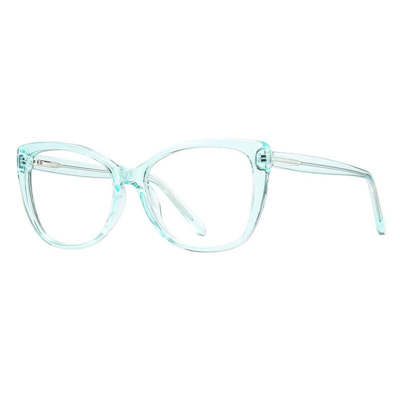 Hotochki Women's Full Rim PC Plastic Resin Frame Eyeglasses 2005 Full Rim Hotochki green