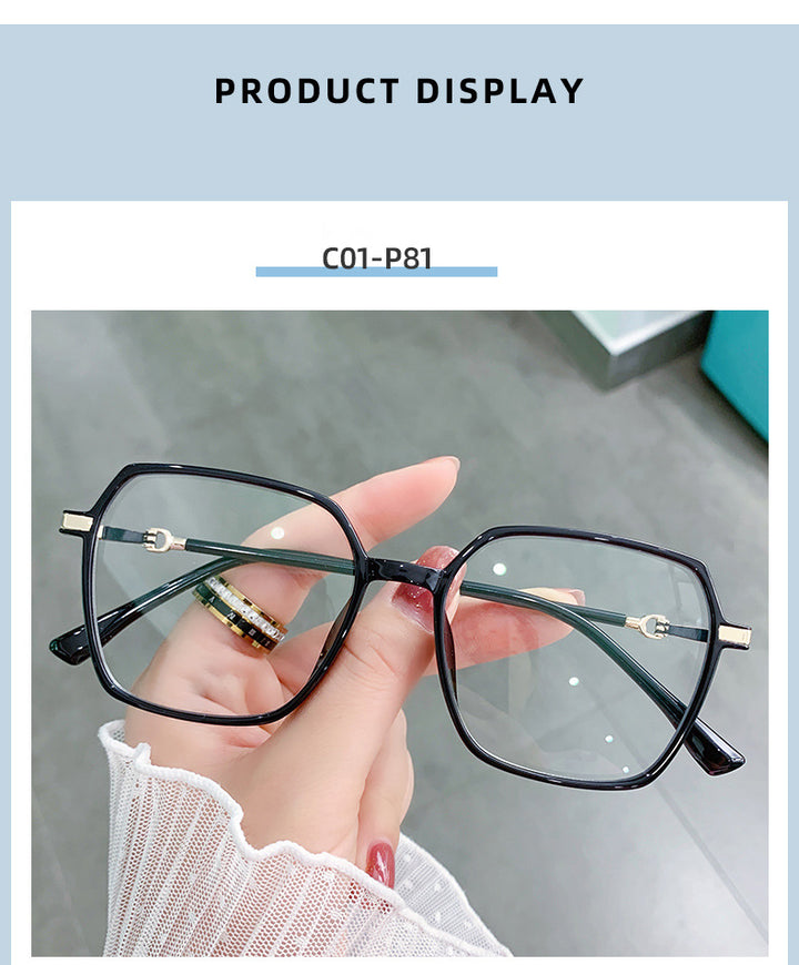 Hotony Women's Full Rim TR 90 Resin Square Frame Eyeglasses Lk303 Full Rim Hotony