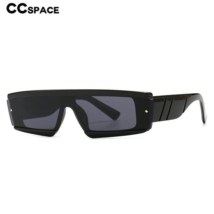 CCspace Unisex Full Rim Square Resin One Lens Steam Punk Frame Sunglasses 46532 Sunglasses CCspace Sunglasses