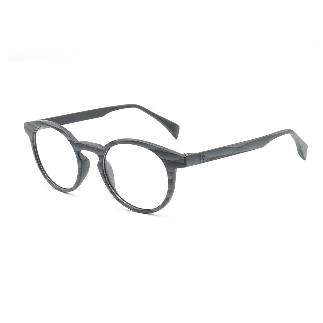 CCspace Unisex Full Rim Round Tr 90 Titanium Frame Eyeglasses 49983 Full Rim CCspace C8