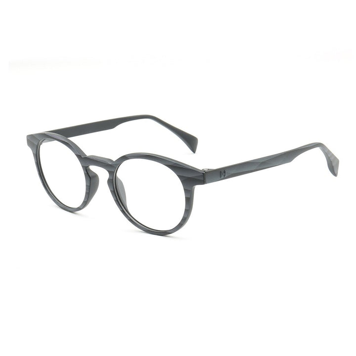 CCspace Unisex Full Rim Round Tr 90 Titanium Frame Eyeglasses 49983 Full Rim CCspace C8