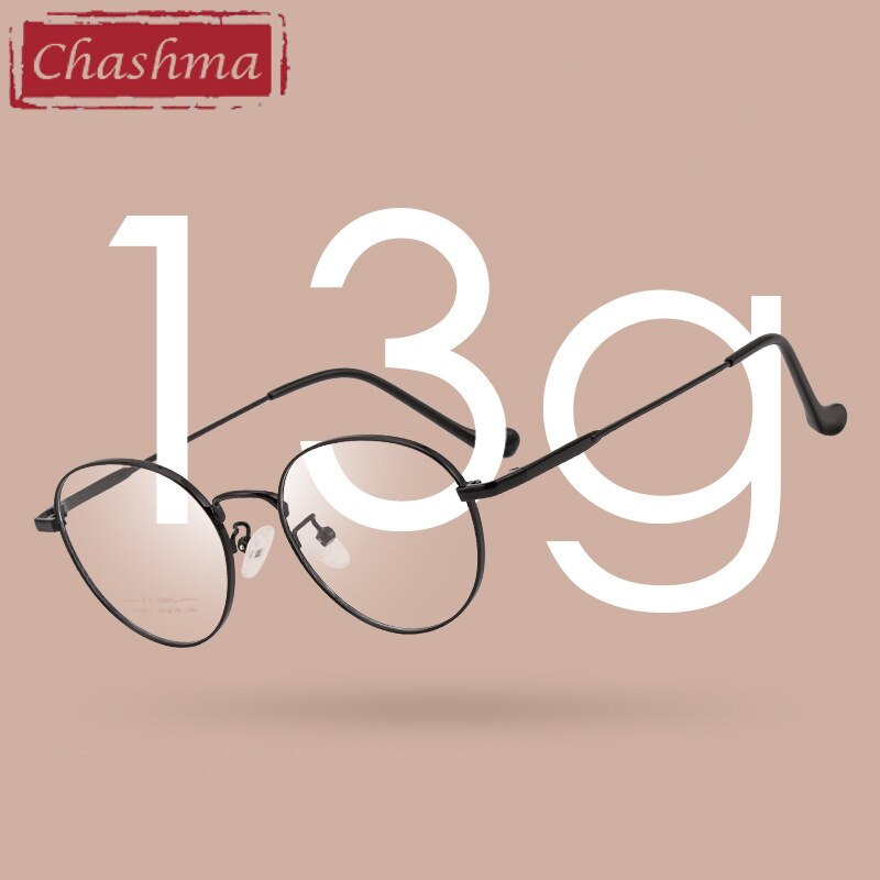 Chashma Ottica Unisex Full Rim Oval Stainless Steel Eyeglasses A017 Full Rim Chashma Ottica