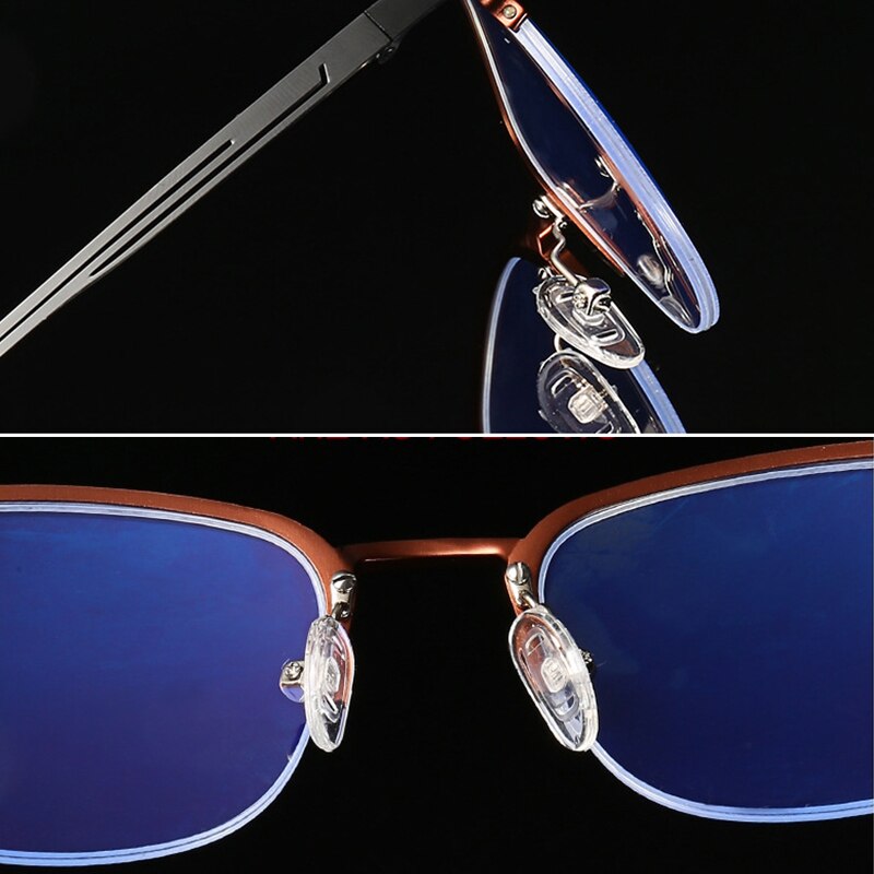 Hdcrafter Unisex Semi Rim Square Titanium Frame Eyeglasses 6097 Semi Rim Hdcrafter Eyeglasses