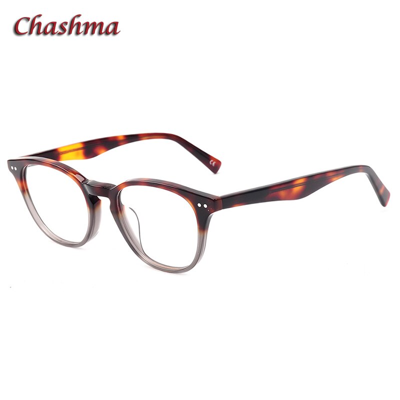 Chashma Ochki Unisex Full Rim Round Square Acetate Eyeglasses 7921 Full Rim Chashma Ochki
