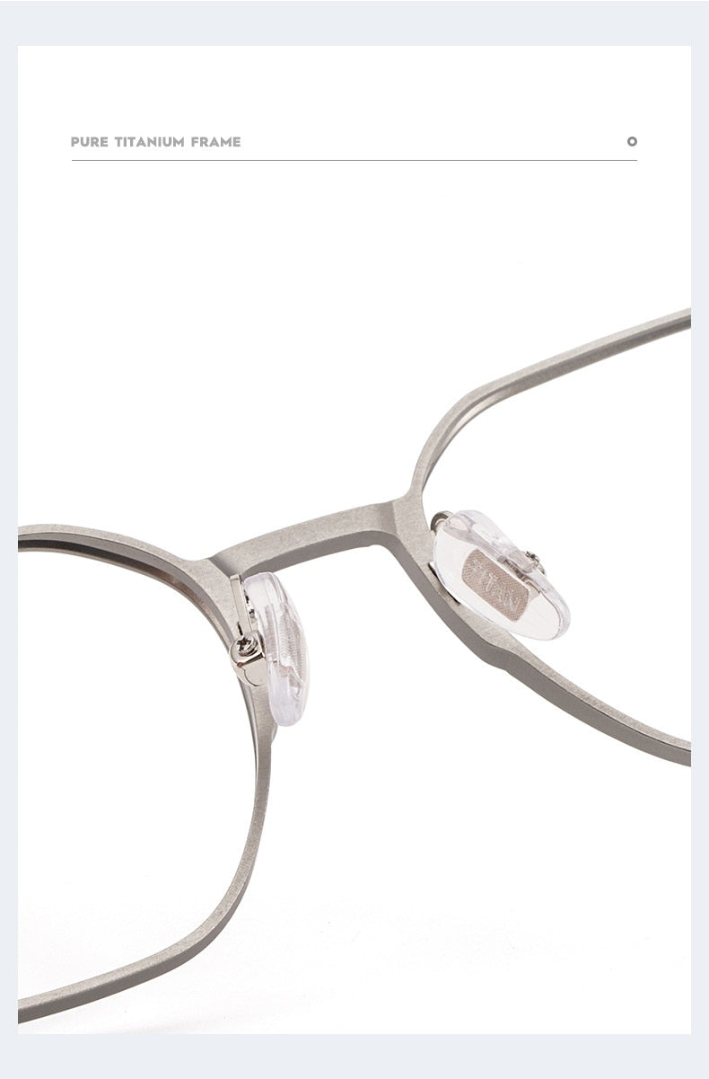 Yimaruili Unisex Full Rim Aluminum Magnesium Polygonal Frame Eyeglasses 5052 Full Rim Yimaruili Eyeglasses