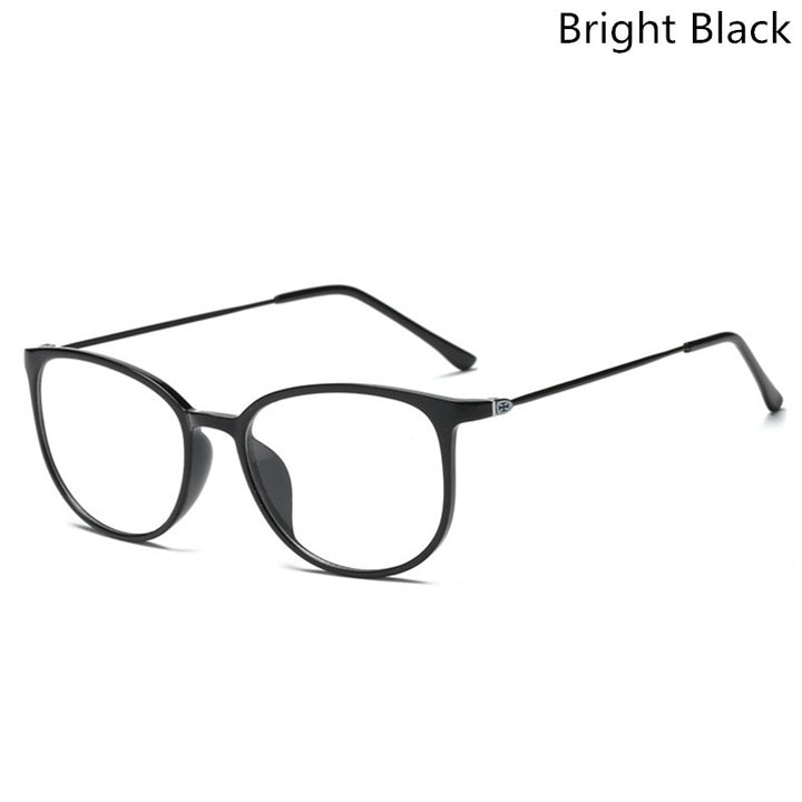 Kottdo Unissex Full Rim Square Polycarbonate Eyeglasses K872 Full Rim Kottdo bright black