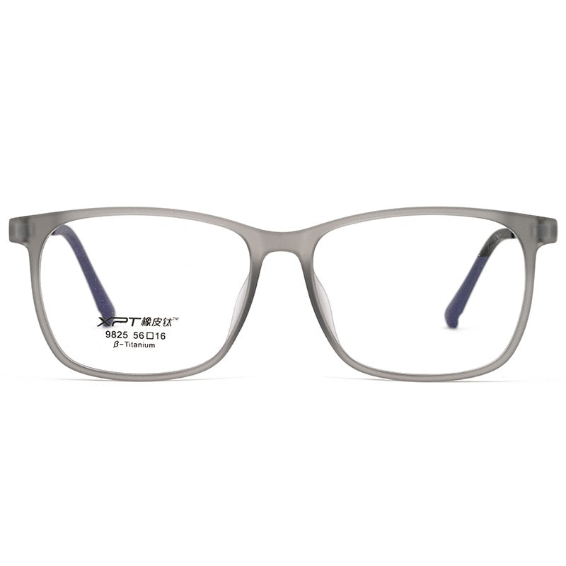Yimaruli Men's Full Rim Titanium Square Frame Eyeglasses 9825 Full Rim Yimaruili Eyeglasses