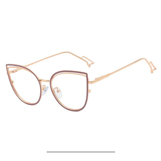 CCspace Unisex Full Rim Cat Eye Tr 90 Titanium Frame Eyeglasses 48198 Full Rim CCspace C2 Bean paste purple