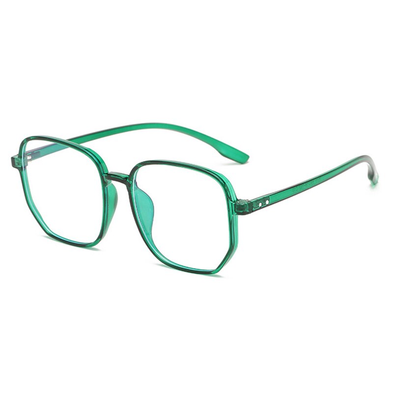 Hotony Women's Full Rim Oversized Round Square Tr 90 Eyeglasses 1535 Full Rim Hotony Green