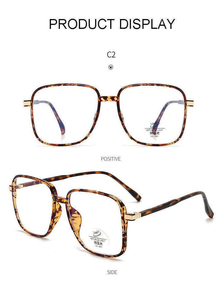 Hotony Unisex Full Rim Square TR 90 Resin Frame Eyeglasses 8877 Full Rim Hotony