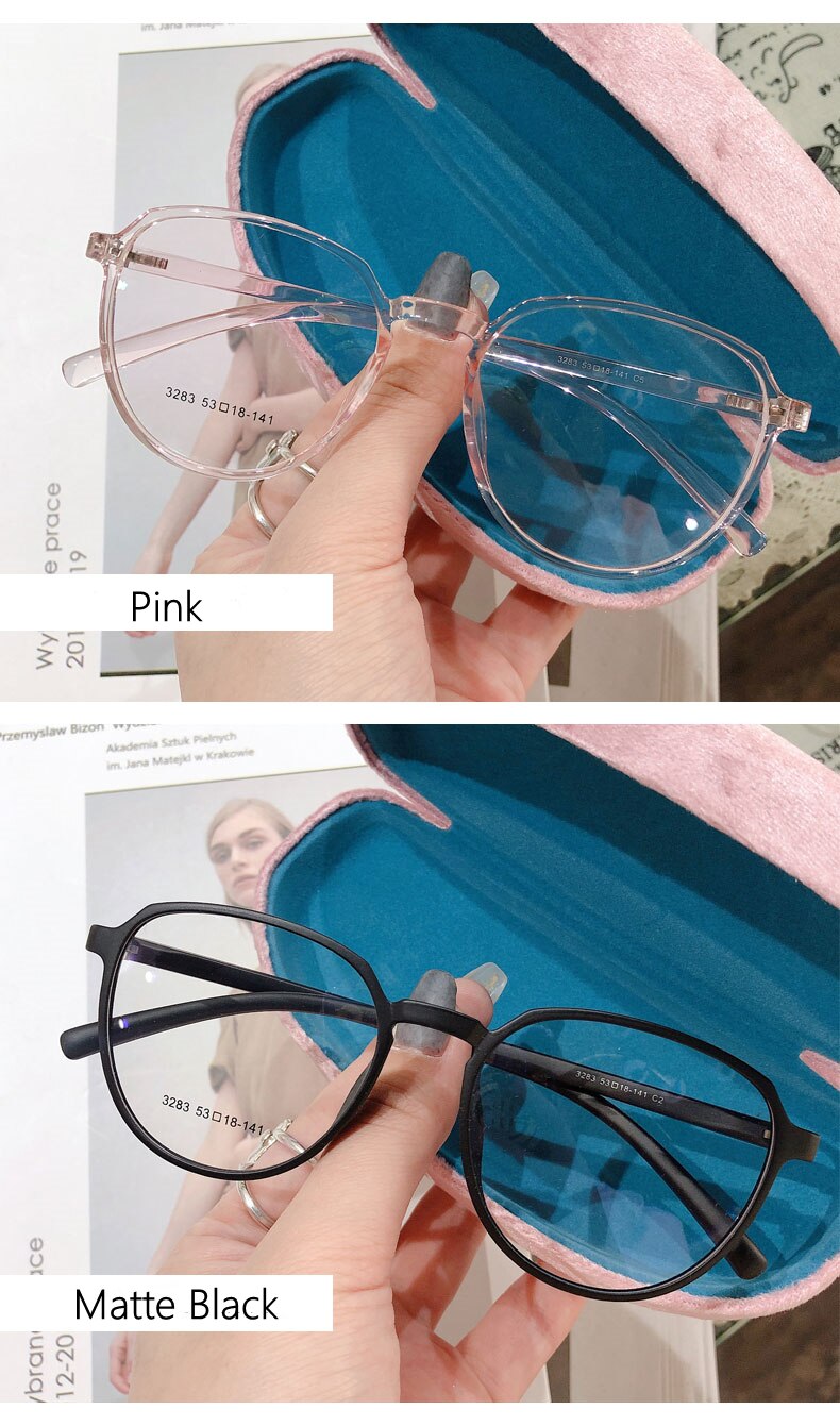 Yimaruili Women's Full Rim Resin Round Frame Eyeglasses 3283 Full Rim Yimaruili Eyeglasses