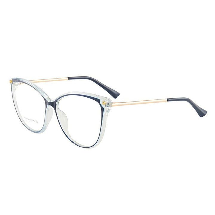 Hotony Women's Full Rim TR 90 Resin Cat Eye Frame Eyeglasses 7014 Full Rim Hotony