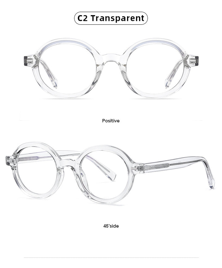 Gmei Unisex Full Rim TR 90 Titanium Round Frame Eyeglasses 2092 Full Rim Gmei Optical