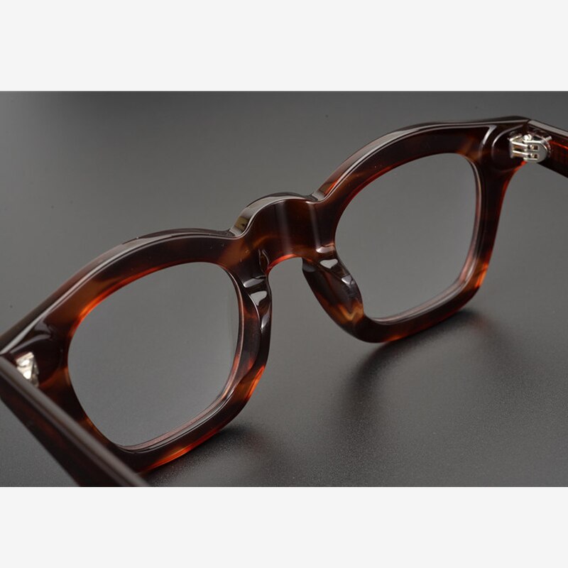 Gatenac Unisex Full Rim Acetate Handcrafted Round Frame Eyeglasses Zxyj16 Full Rim Gatenac