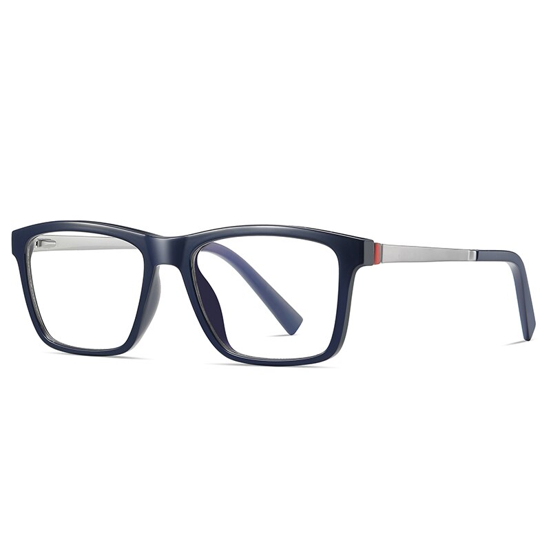 Oveliness Unisex Full Rim Square Tr 90 Titanium Eyeglasses 2078 Full Rim Oveliness c3 blue