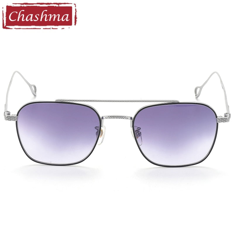 Chashma Unisex Full Rim Titanium Double Bridge Frame Sunglasses 8369 Sunglasses Chashma
