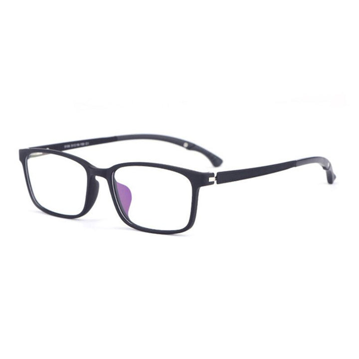 Handoer Men's Full Rim Square Acetate Eyeglasses 5106 Full Rim Handoer Matte Black