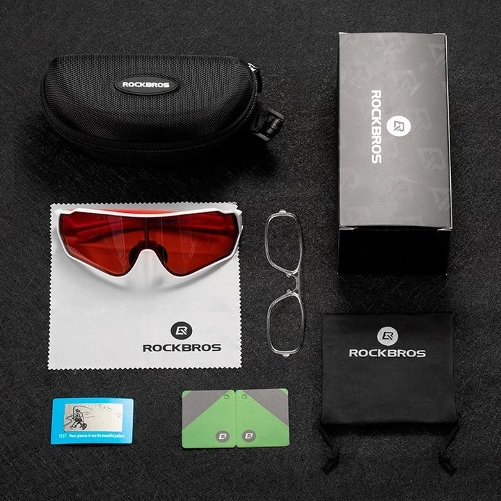 Rockbros Unisex Full Rim Rectangle Acetate Polarized Cycling Sunglasses 1000 Sunglasses RockBros