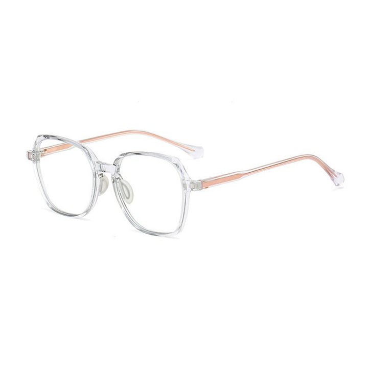 Handoer Unisex Full Rim Polygonal Square Tr 90 Eyeglasses Ld208 Full Rim Handoer