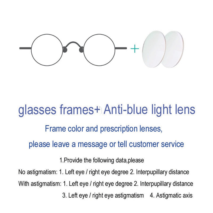 Yujo Unisex Semi Rim Square Titanium Eyeglasses Y024 Semi Rim Yujo Anti-blue light China