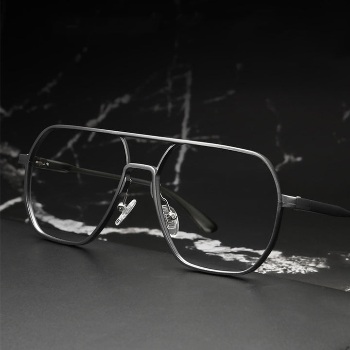 Hdcrafter Unisex Full Rim Large Square Tr 90 Eyeglasses Photochromic 8692 Full Rim Hdcrafter Eyeglasses
