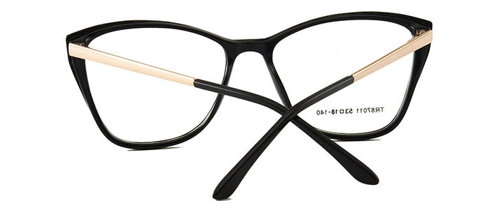 Hotony Women's Full Rim TR 90 Resin Square Cat Eye Frame Eyeglasses 7011 Full Rim Hotony