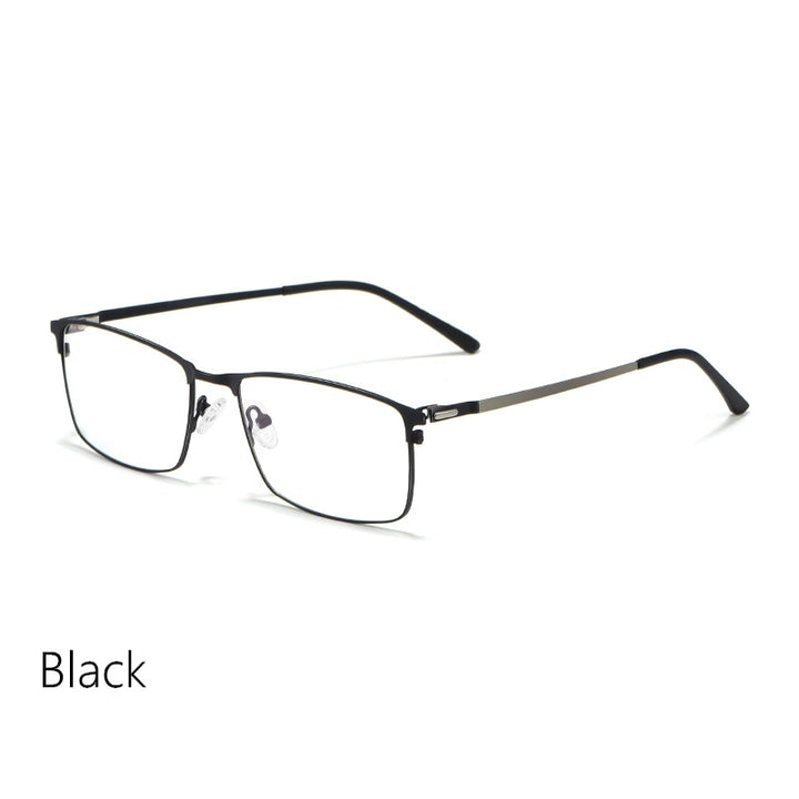 Yimaruili Men's Full Rim Alloy Frame Eyeglasses P9847 Full Rim Yimaruili Eyeglasses Black China
