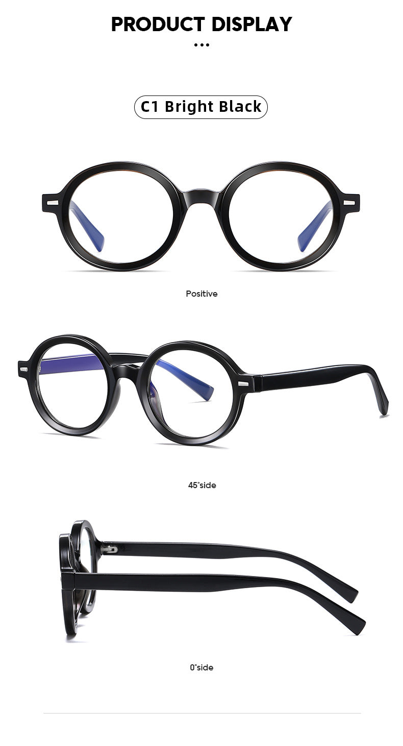 Gmei Unisex Full Rim TR 90 Titanium Round Frame Eyeglasses 2092 Full Rim Gmei Optical