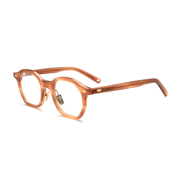 Gatenac Unisex Full Rim Square Acetate Frame Eyeglasses Gxj33 Full Rim Gatenac 4