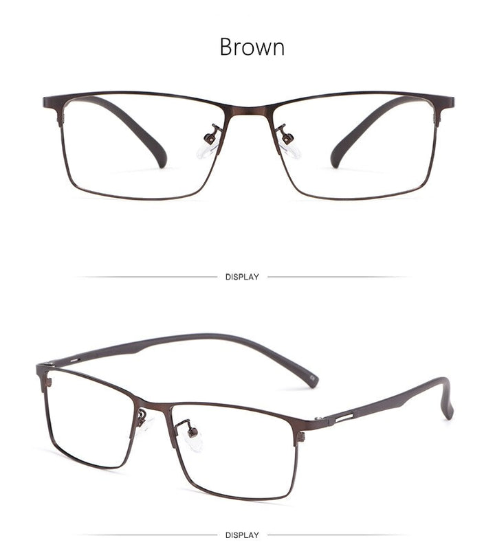 Yimaruili Men's Full Rim Alloy Frame Eyeglasses 89028 Full Rim Yimaruili Eyeglasses