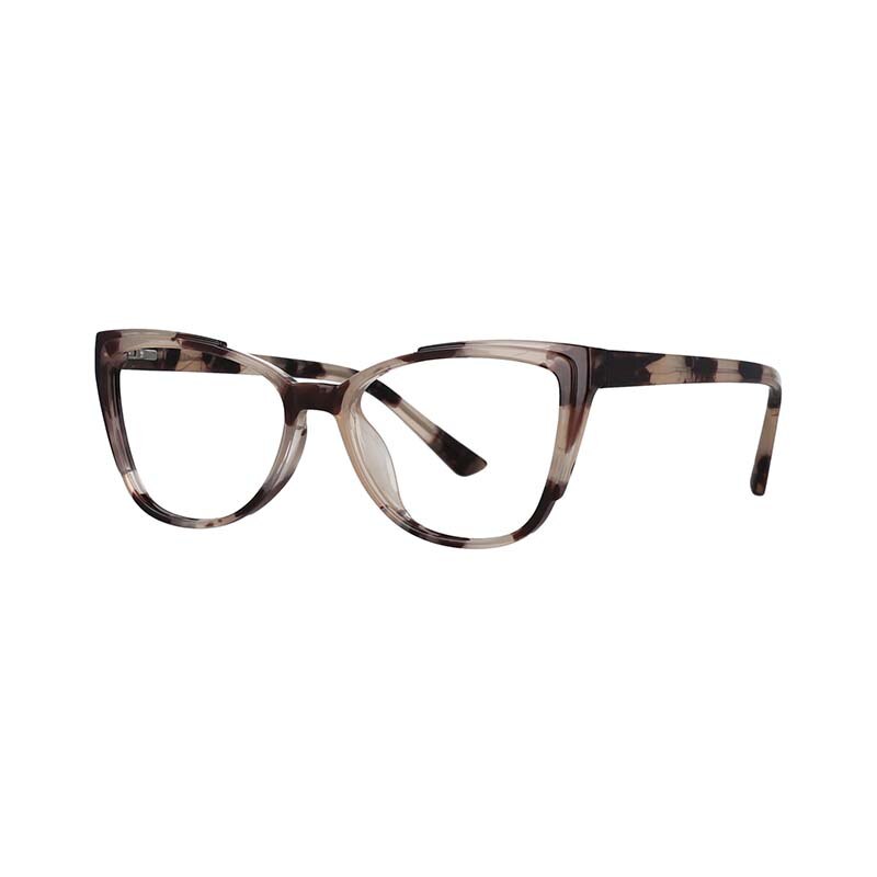 CCspace Unisex Full Rim Square Cat Eye Tr 90 Titanium Frame Eyeglasses 53103 Full Rim CCspace Leopard