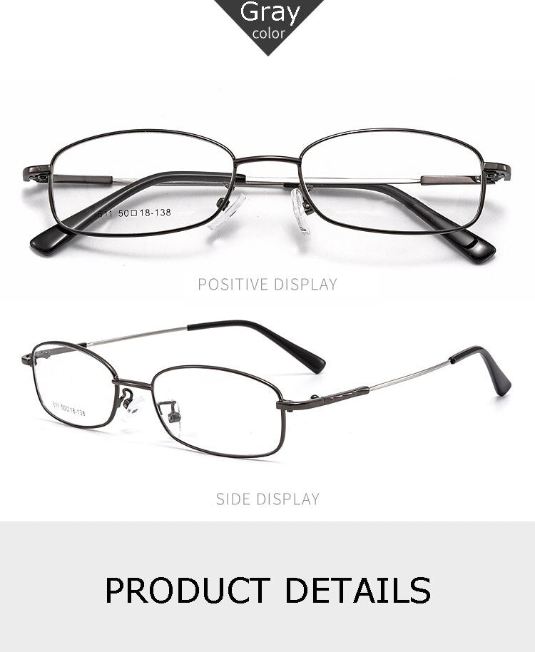 Hotochki Unisex Full Rim Alloy Frame Eyeglasses 611 Full Rim Hotochki