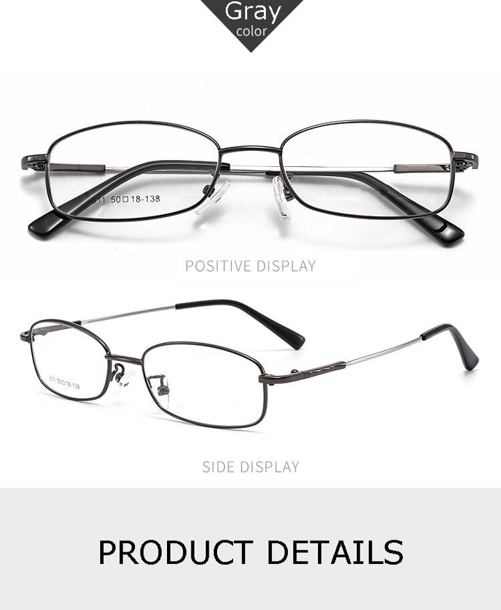Hotochki Unisex Full Rim Alloy Frame Eyeglasses 611 Full Rim Hotochki