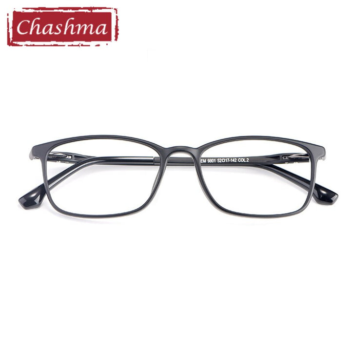 Chashma Unisex Full Rim Square Tr 90 Titanium Eyeglasses 9801 Full Rim Chashma