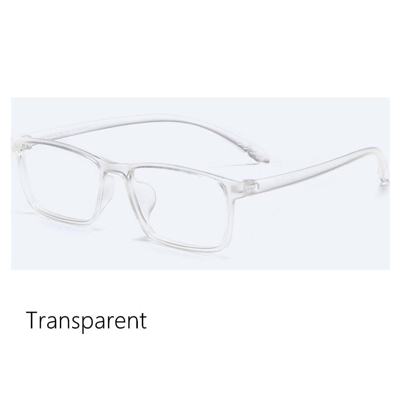 Yimaruili Unisex Full Rim Square Tr 90 Eyeglasses X1x2 Full Rim Yimaruili Eyeglasses MEN Transparent