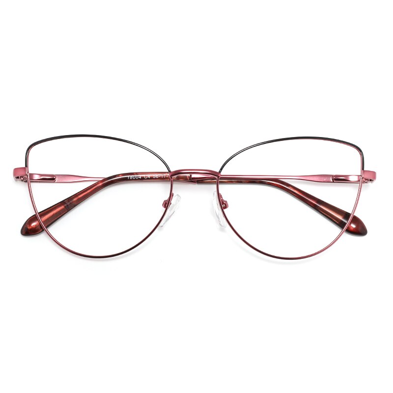Laoyehui Women's Eyeglasses Cat Eye Alloy Frame 18004 Full Rim Laoyehui C4