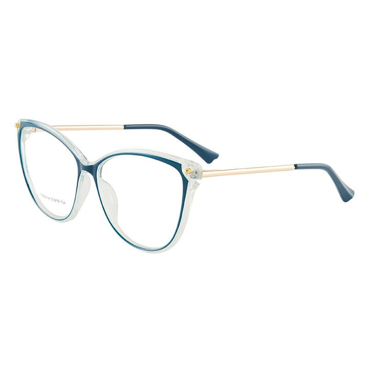 Hotony Women's Full Rim TR 90 Resin Cat Eye Frame Eyeglasses 7014 Full Rim Hotony