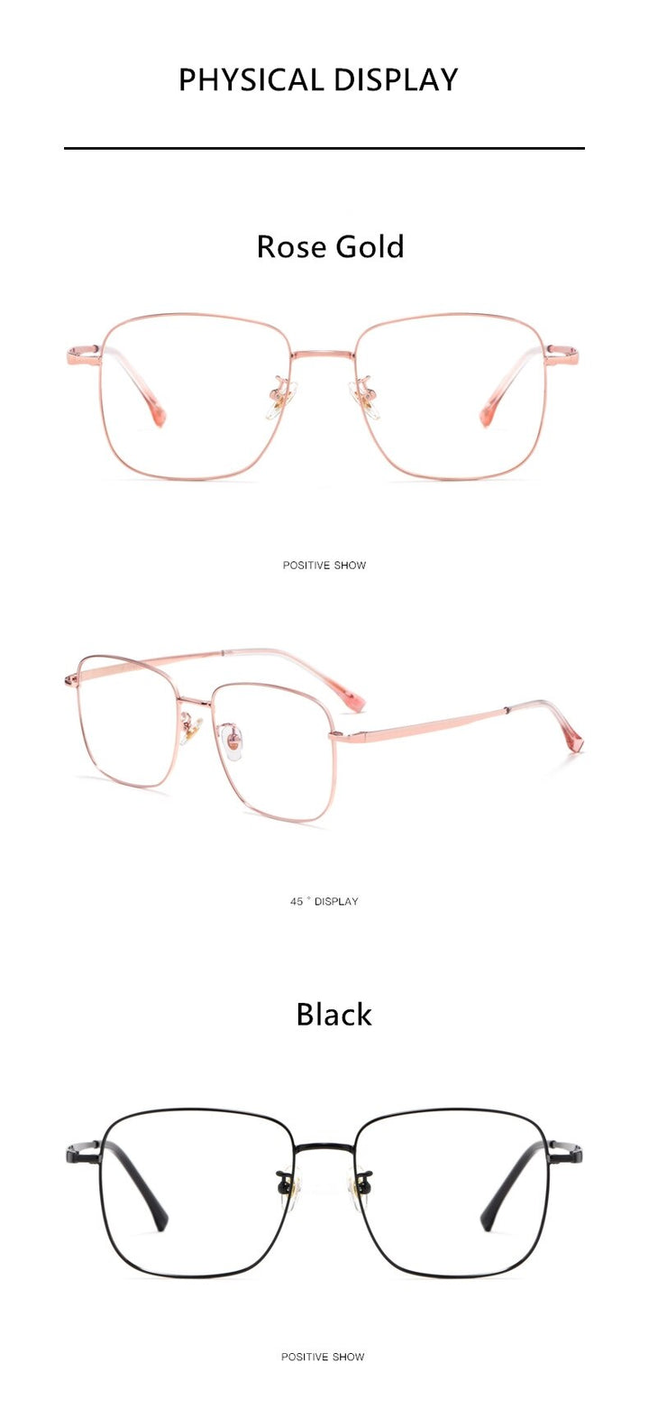 Yimaruili Unisex Full Rim Titanium Round Frame Eyeglasses T3501 Full Rim Yimaruili Eyeglasses