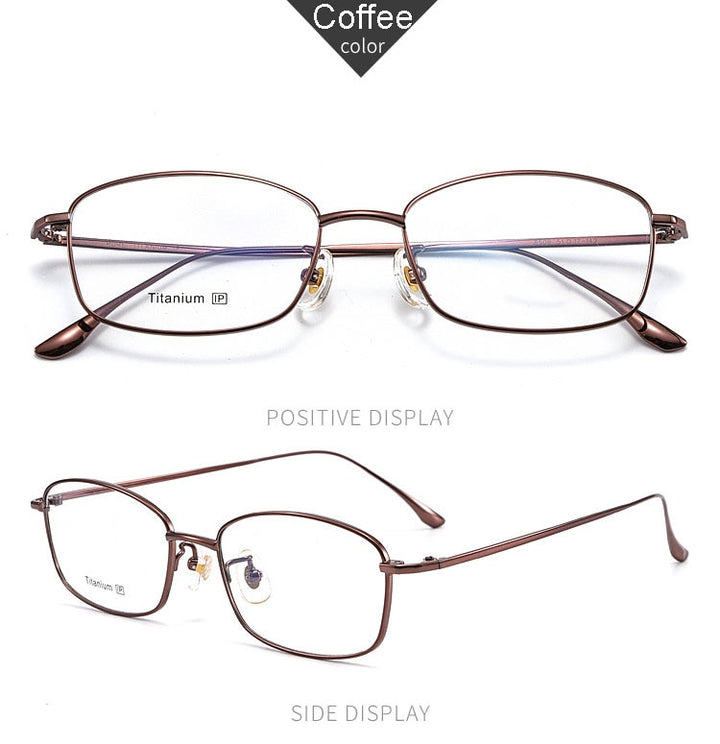 Hotochki Men's Full Rim Titanium Frame Eyeglasses 8508 Full Rim Hotochki