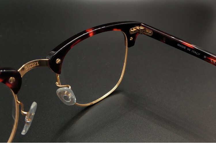 Yujo Unisex Full Rim Square Acetate Horn Eyeglasses 5154 Full Rim Yujo