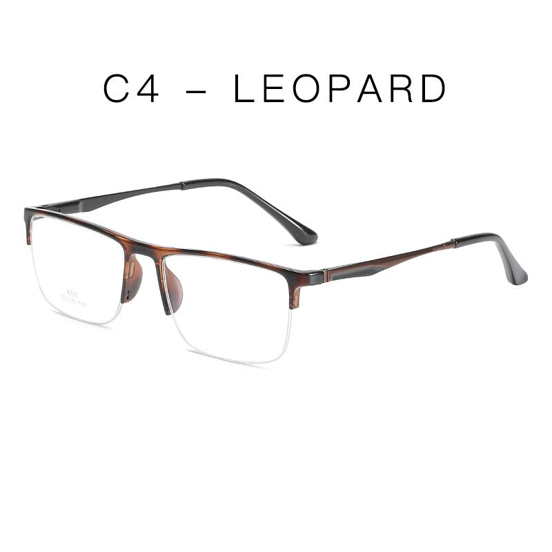 Handoer Unisex Semi Rim Square Alloy Eyeglasses 8725 Semi Rim Handoer C4